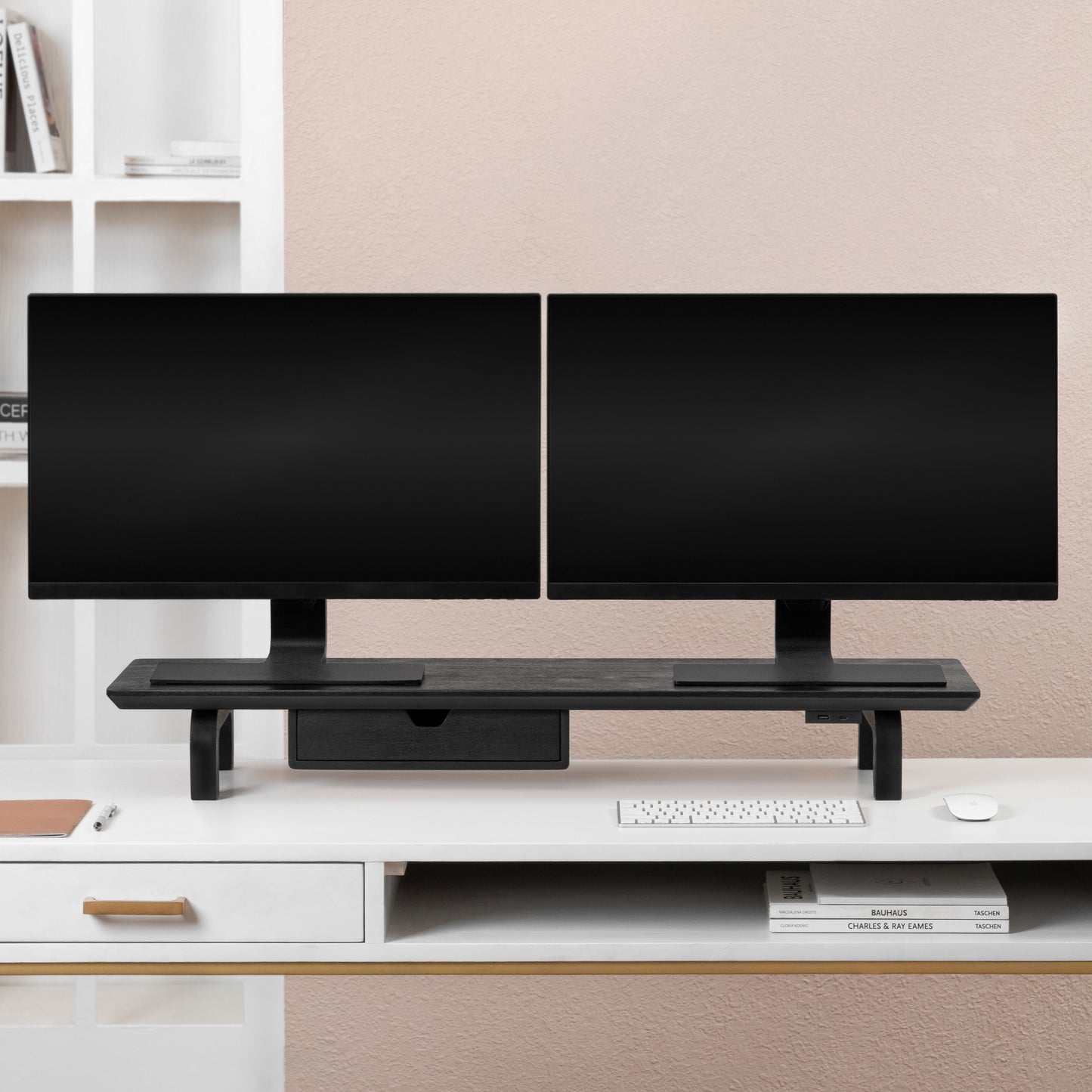 Ernst Monitor Stand With Drawer