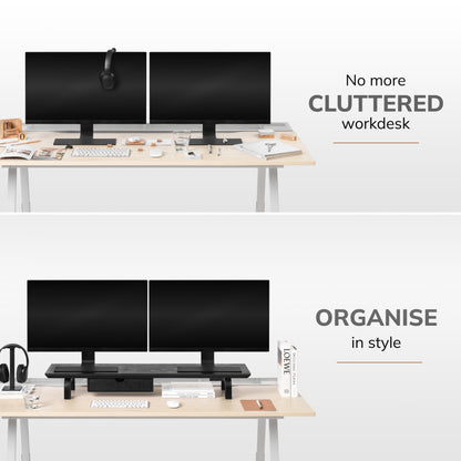 Ernst Monitor Stand With Drawer