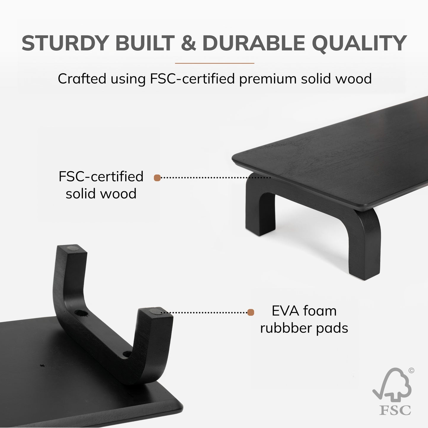 Ernst Monitor Stand With Drawer