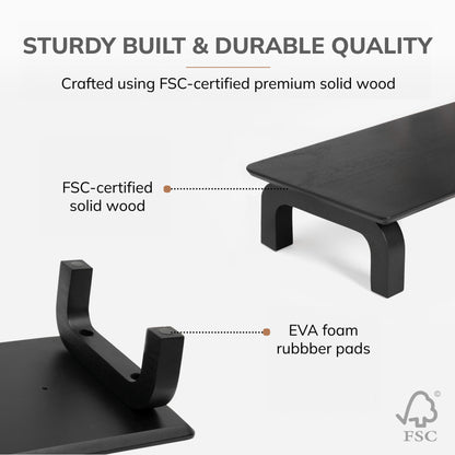 Ernst Monitor Stand With Drawer