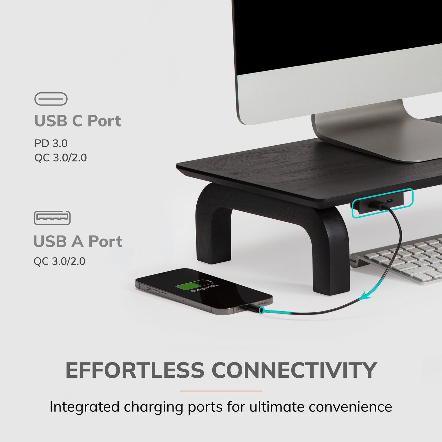 Ernst Monitor Stand With Drawer