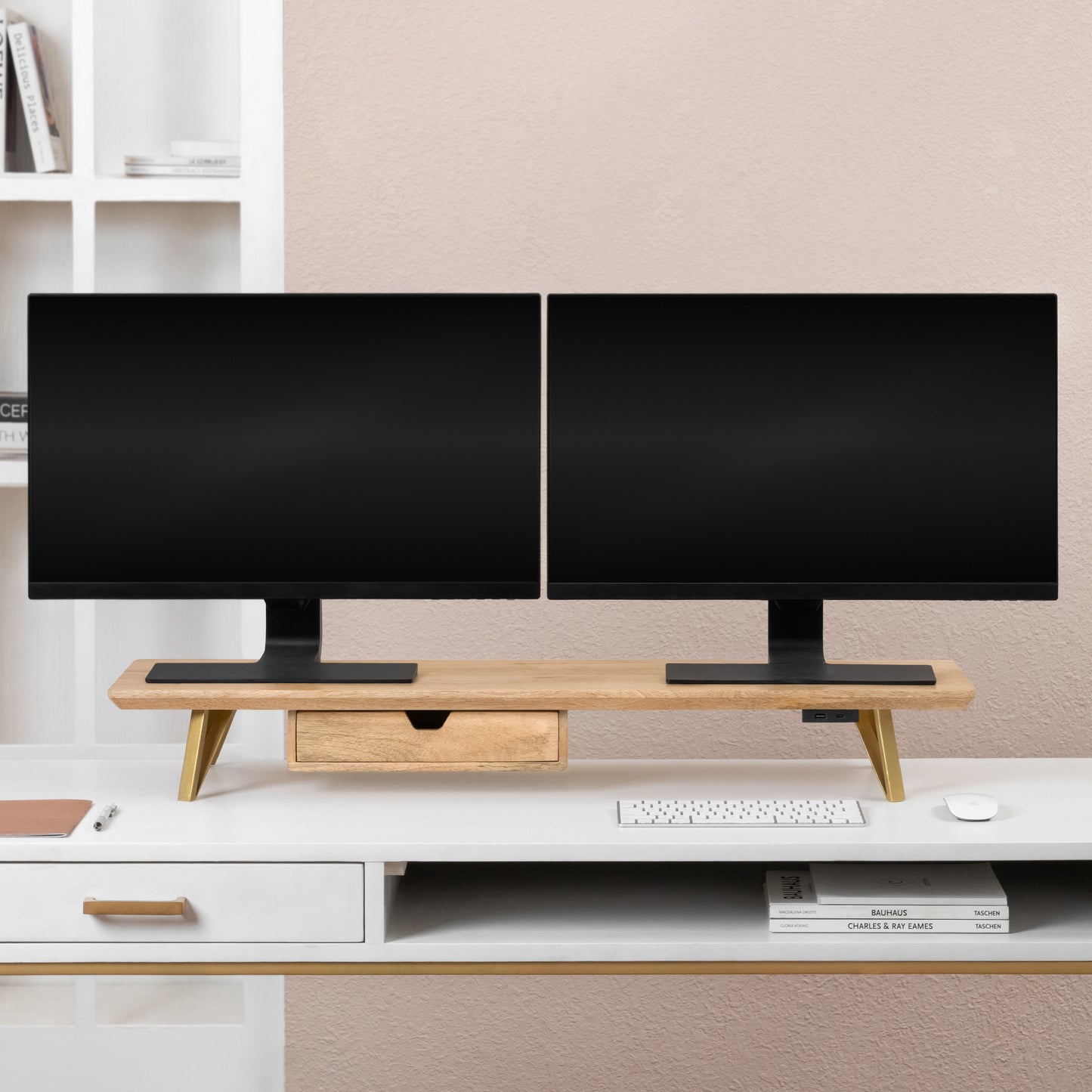 Belluci Monitor Stand With Drawer