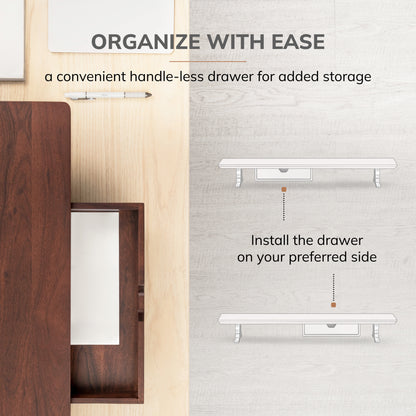 Hartnett Monitor Stand With Drawer