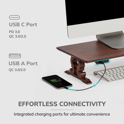 Hartnett Monitor Stand With Drawer