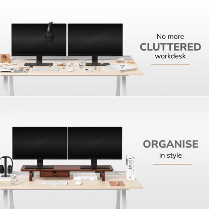 Agar Monitor Stand With Drawer