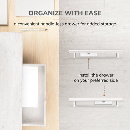 Tanguy Monitor Stand With Drawer
