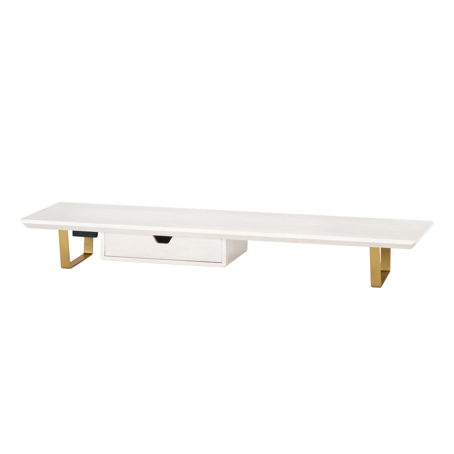 Oudry Monitor Stand With Drawer