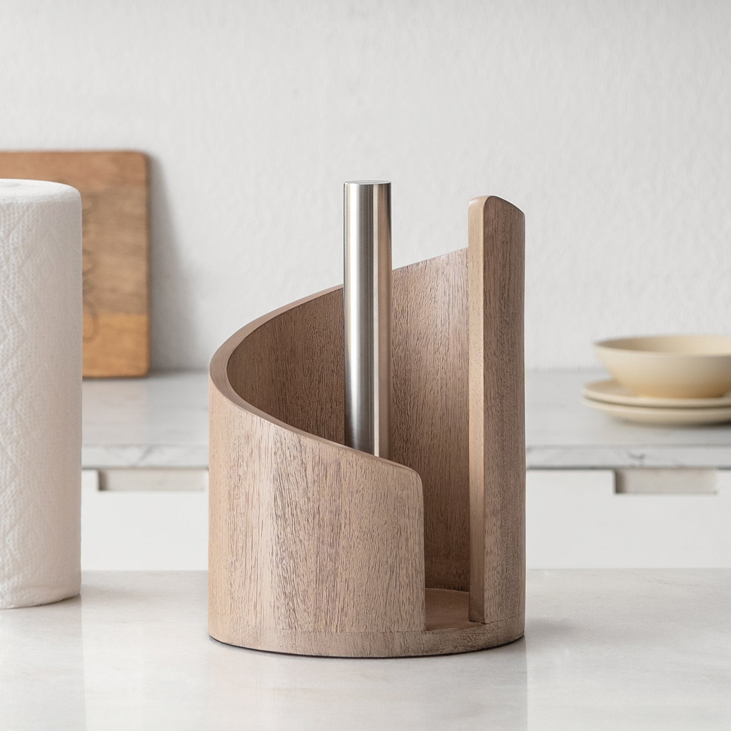 Mango Wood Gisele Paper Towel Holder