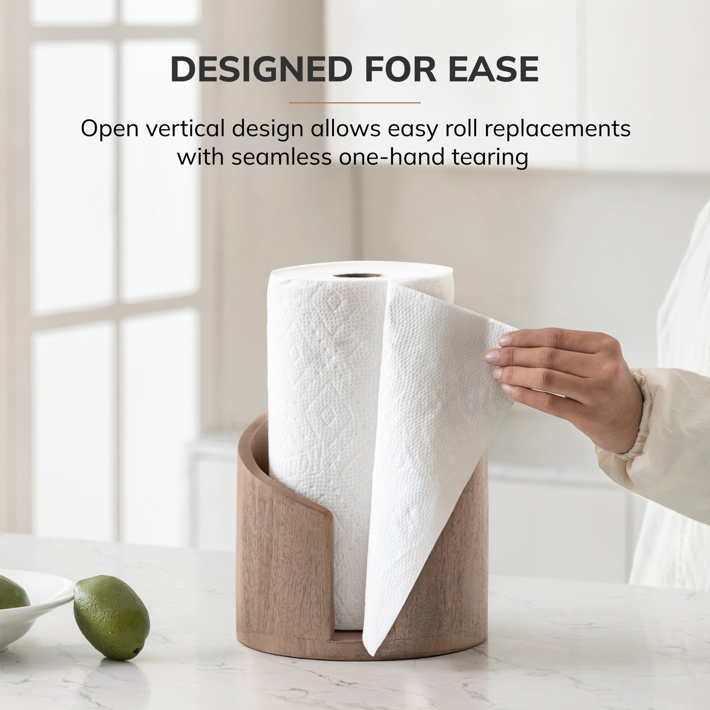 Mango Wood Gisele Paper Towel Holder