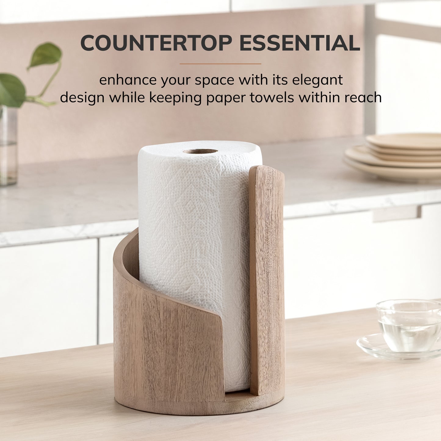Gisele Paper Towel Holder - Biscotti
