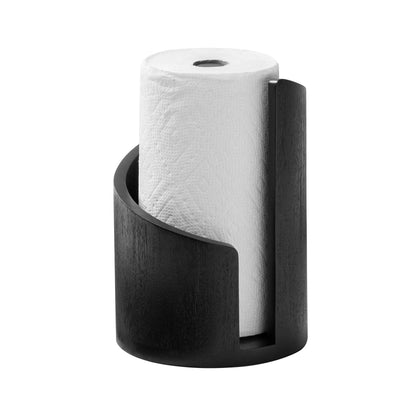 Mango Wood Gisele Paper Towel Holder - Black