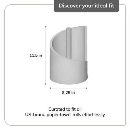 Mango Wood Gisele Paper Towel Holder - Black