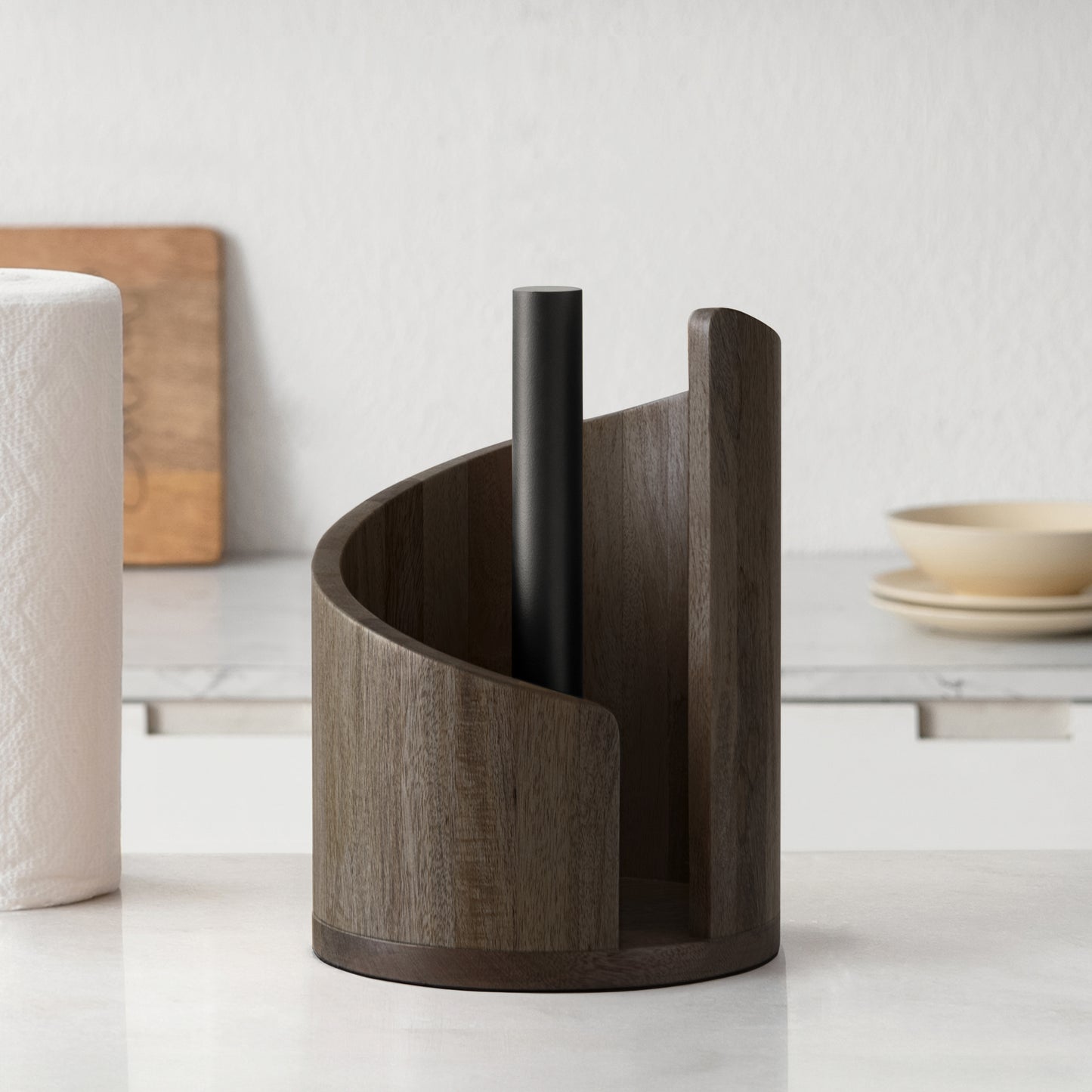 Mango Wood Gisele Paper Towel Holder