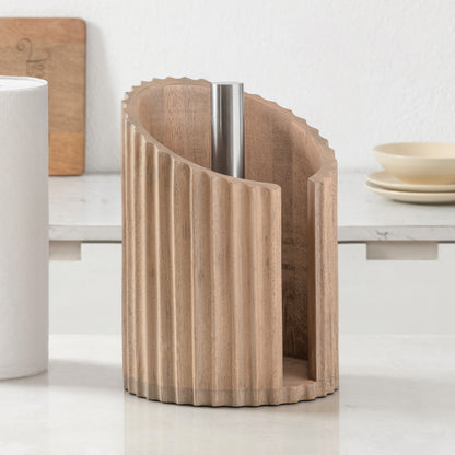 Mango Wood Sabine Paper Towel Holder
