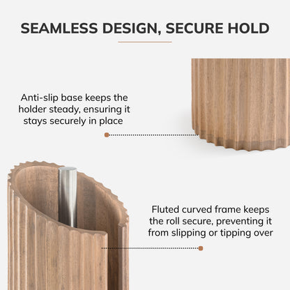 Mango Wood Sabine Paper Towel Holder