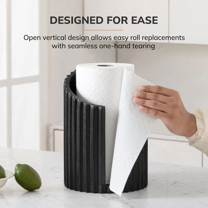 Colette Paper Towel Holder - Black