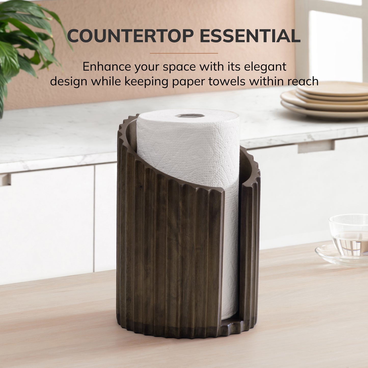 Colette Paper Towel Holder - Chocolate