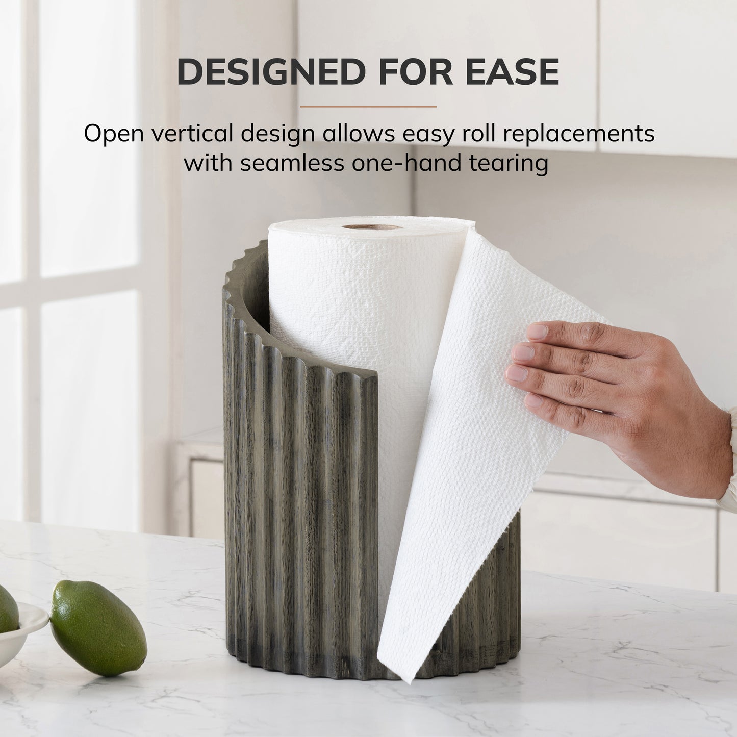 Colette Paper Towel Holder - Gray