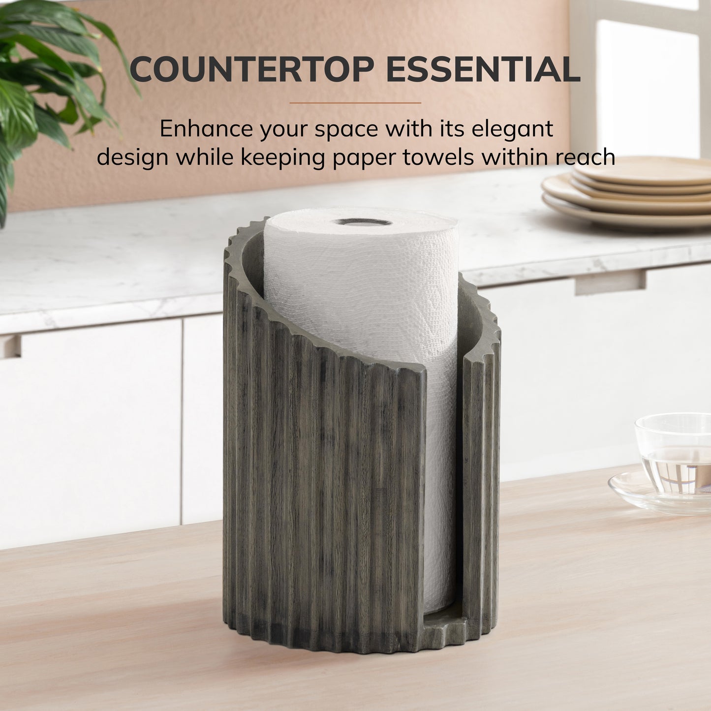 Colette Paper Towel Holder - Gray