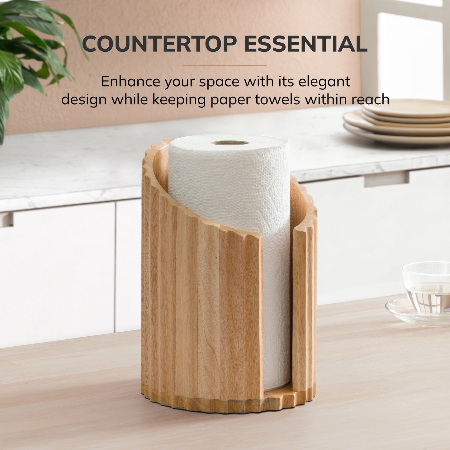 Colette Paper Towel Holder - Natural