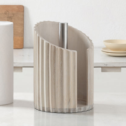Mango Wood Sabine Paper Towel Holder