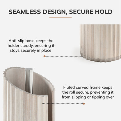 Sabine Paper Towel Holder - White Wash