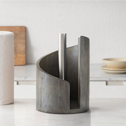 Mango Wood Gisele Paper Towel Holder