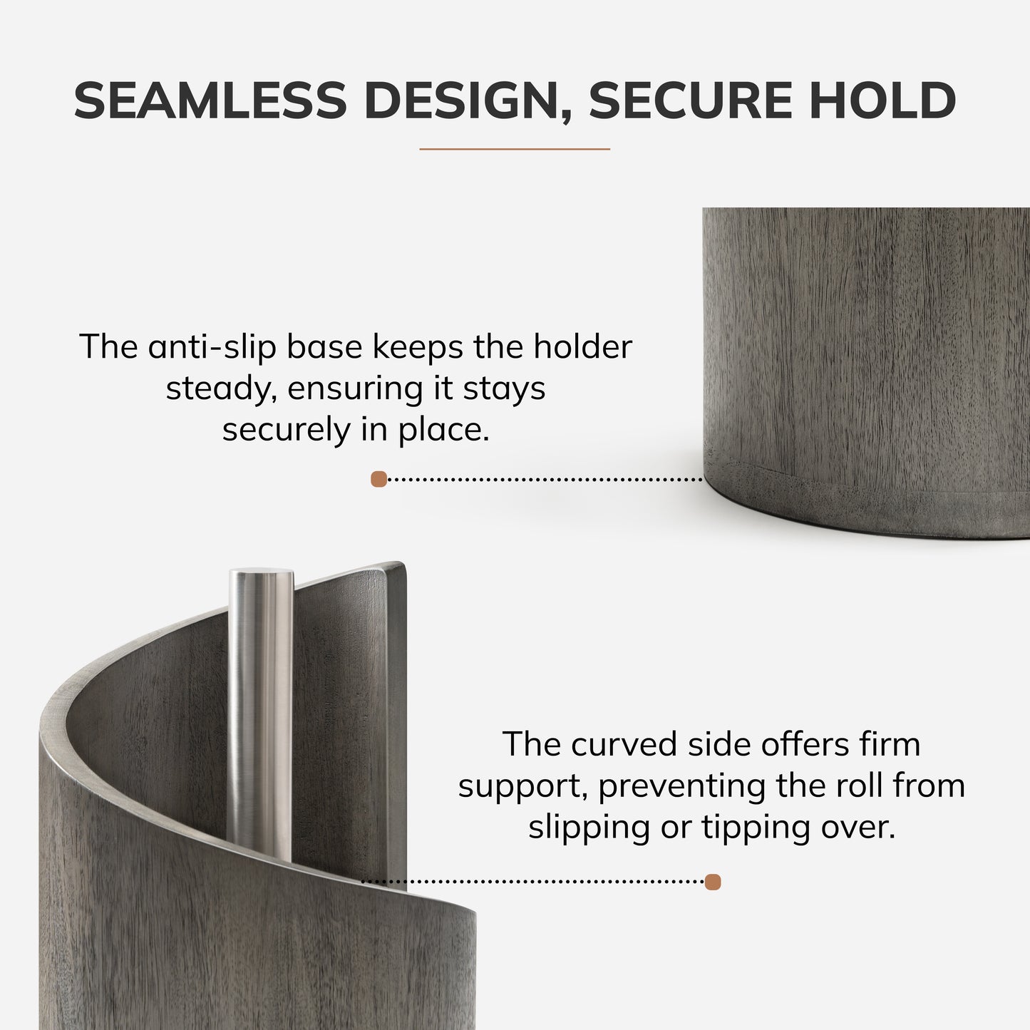 Mango Wood Gisele Paper Towel Holder