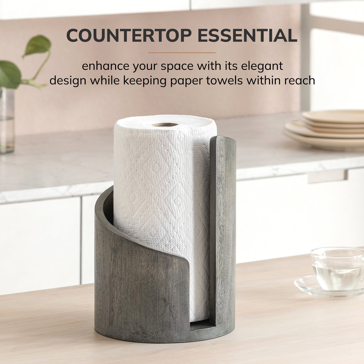 Gisele Paper Towel Holder - Gray