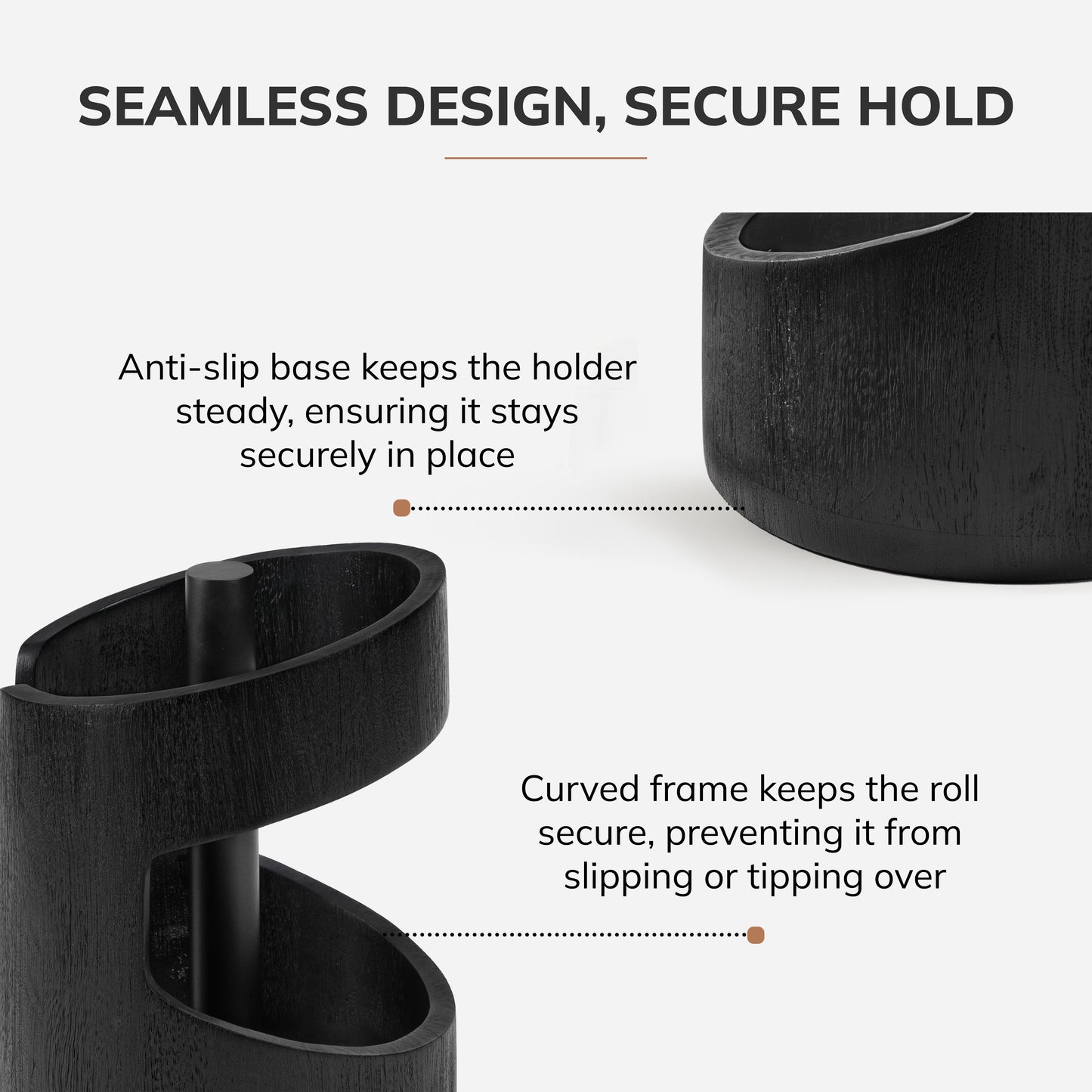 Amélie Paper Towel Holder - Black