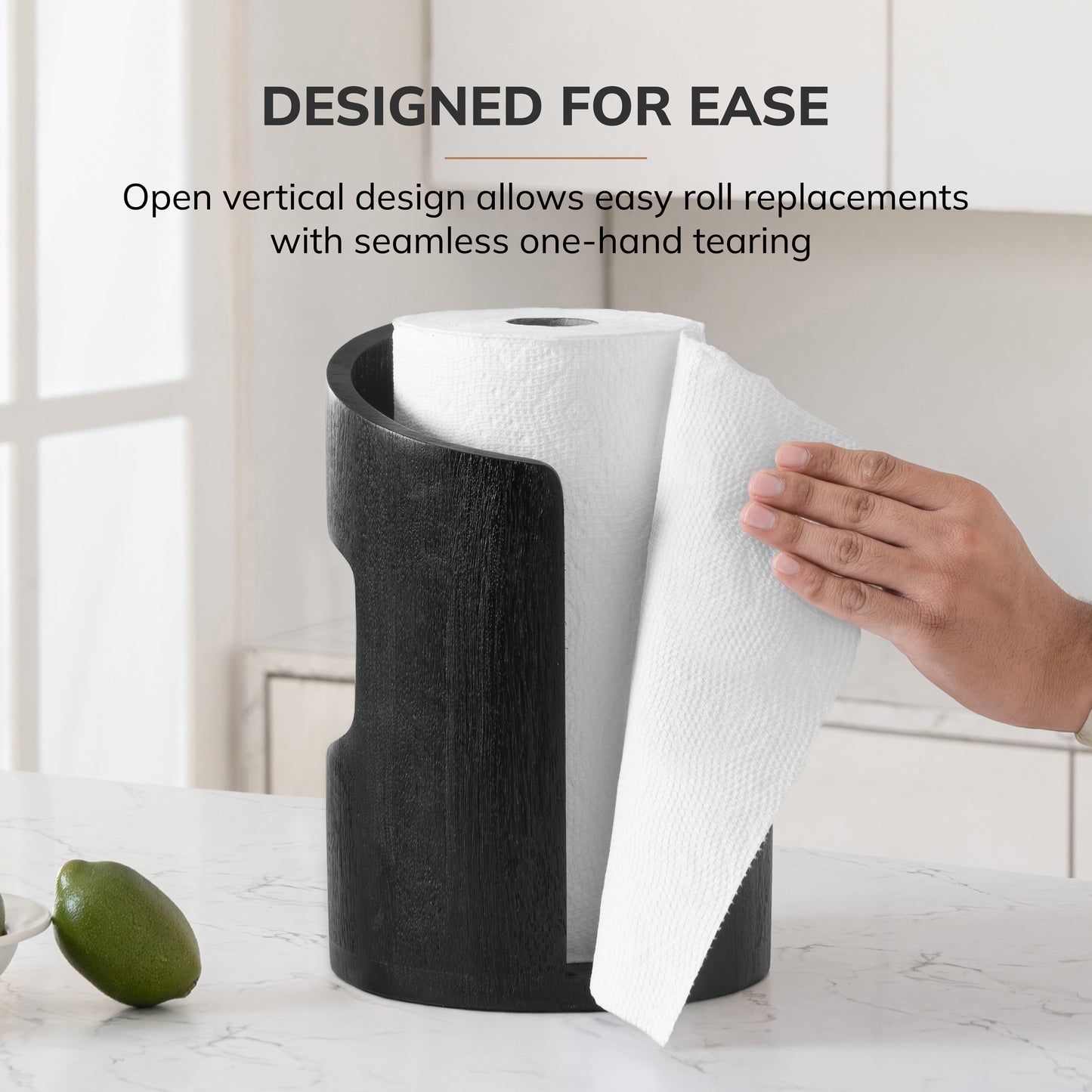 Amélie Paper Towel Holder - Black