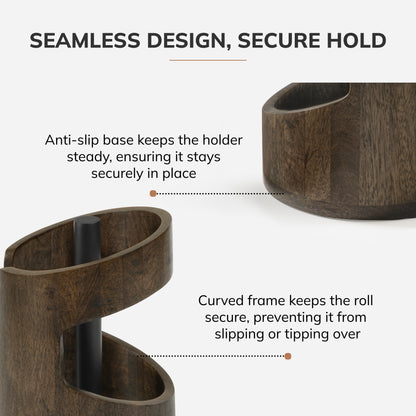 Amélie Paper Towel Holder - Chocolate