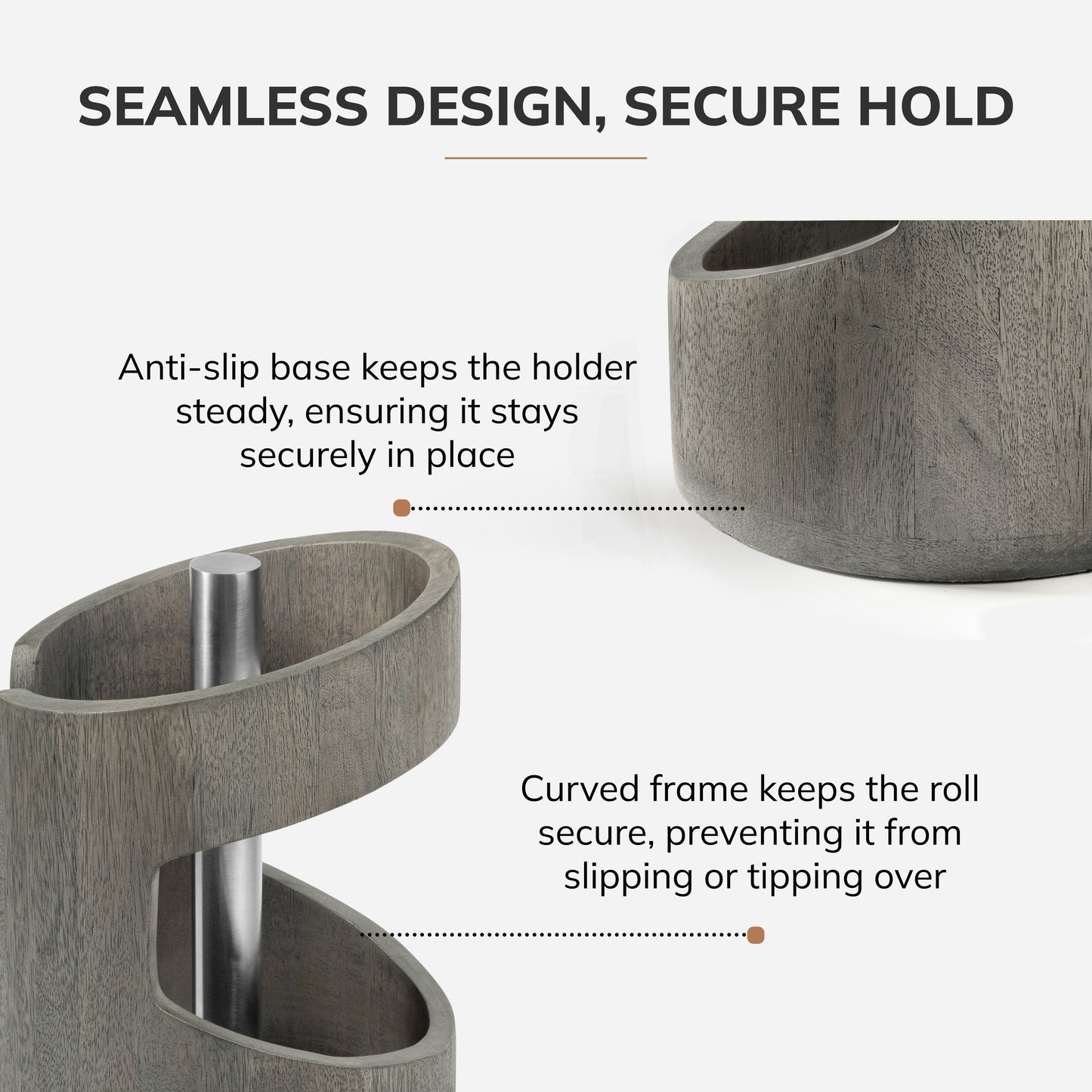 Amélie Paper Towel Holder - Gray