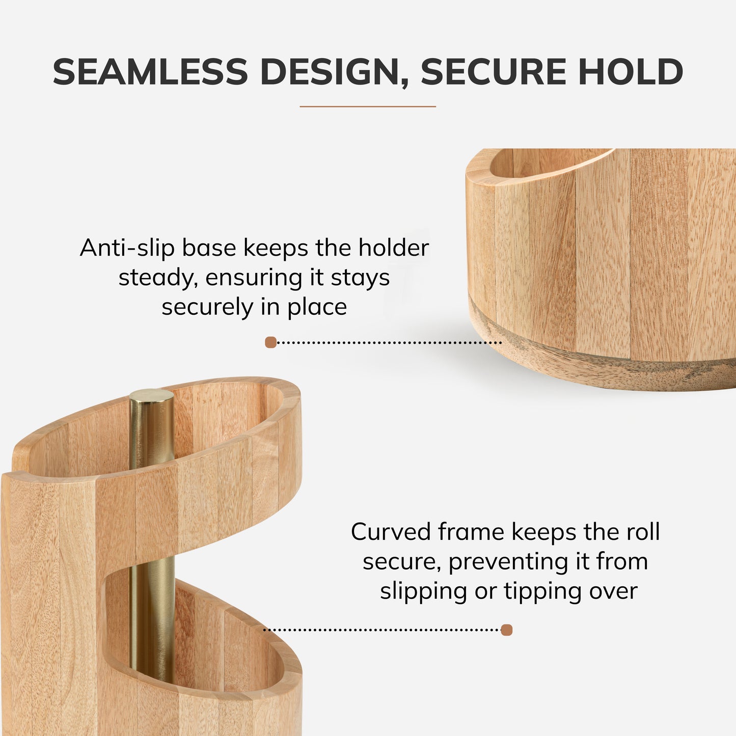 Amélie Paper Towel Holder - Natural