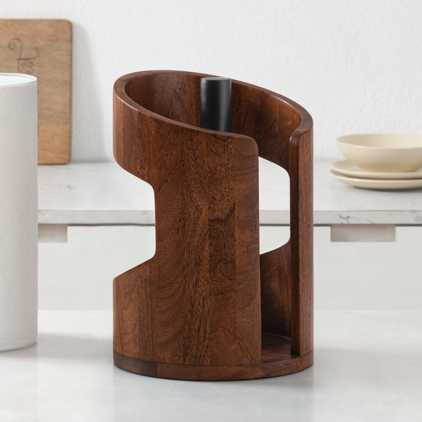 Mango Wood Amélie Paper Towel Holder
