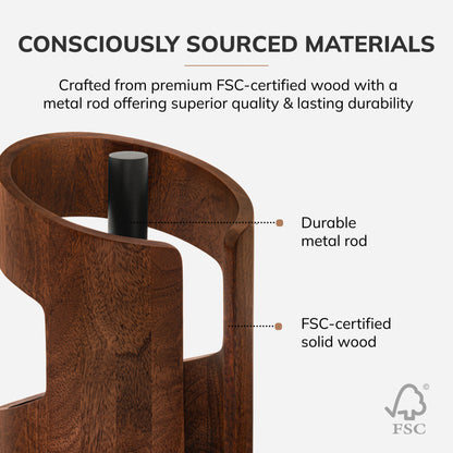 Amélie Paper Towel Holder - Walnut