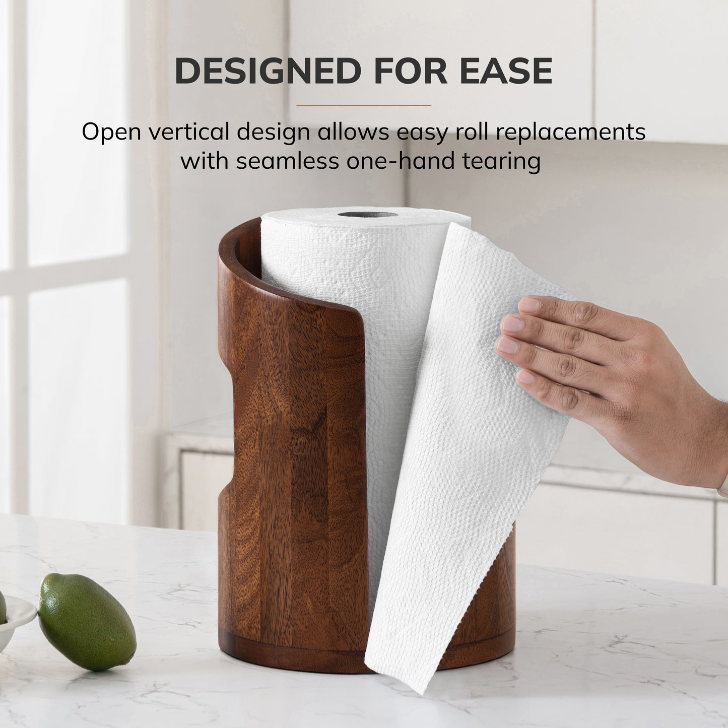 Amélie Paper Towel Holder - Walnut