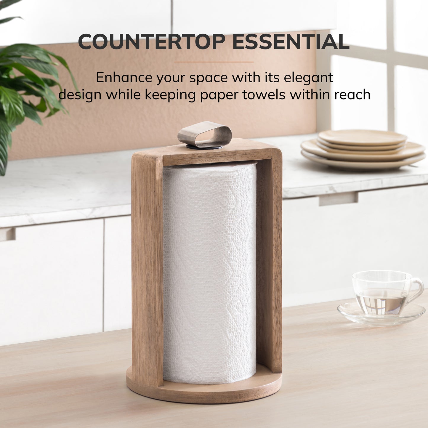 Sabine Paper Towel Holder - Biscotti