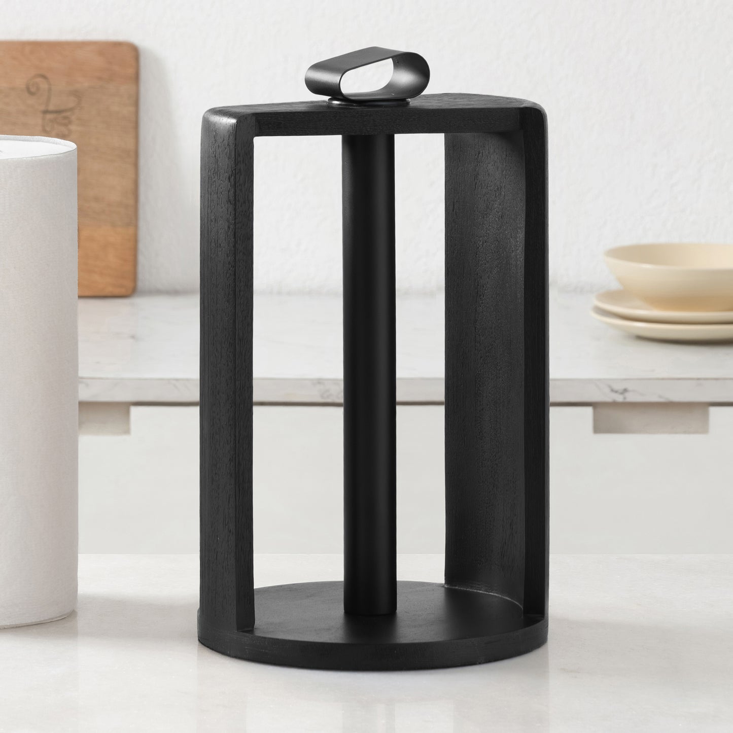 Mango Wood Colette Paper Towel Holder