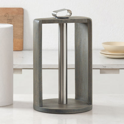 Mango Wood Colette Paper Towel Holder