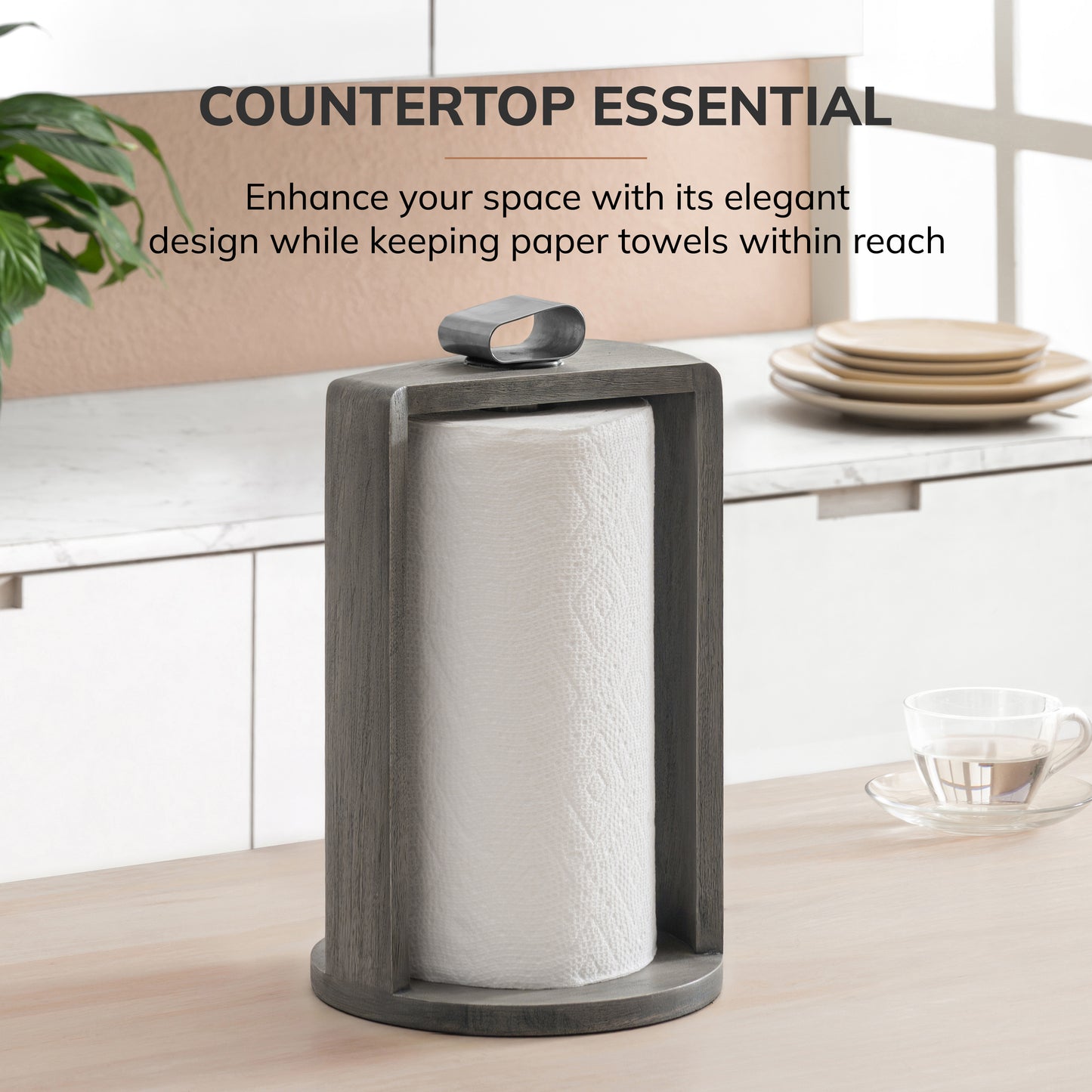 Sabine Paper Towel Holder - Gray
