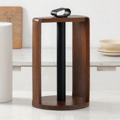 Mango Wood Colette Paper Towel Holder