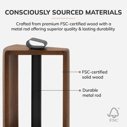Colette Paper Towel Holder - Walnut