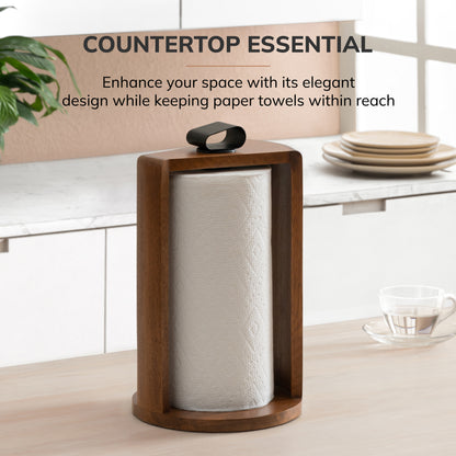 Colette Paper Towel Holder - Walnut