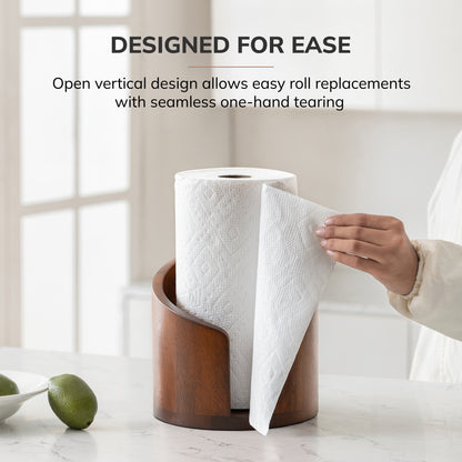Mango Wood Gisele Paper Towel Holder - Walnut