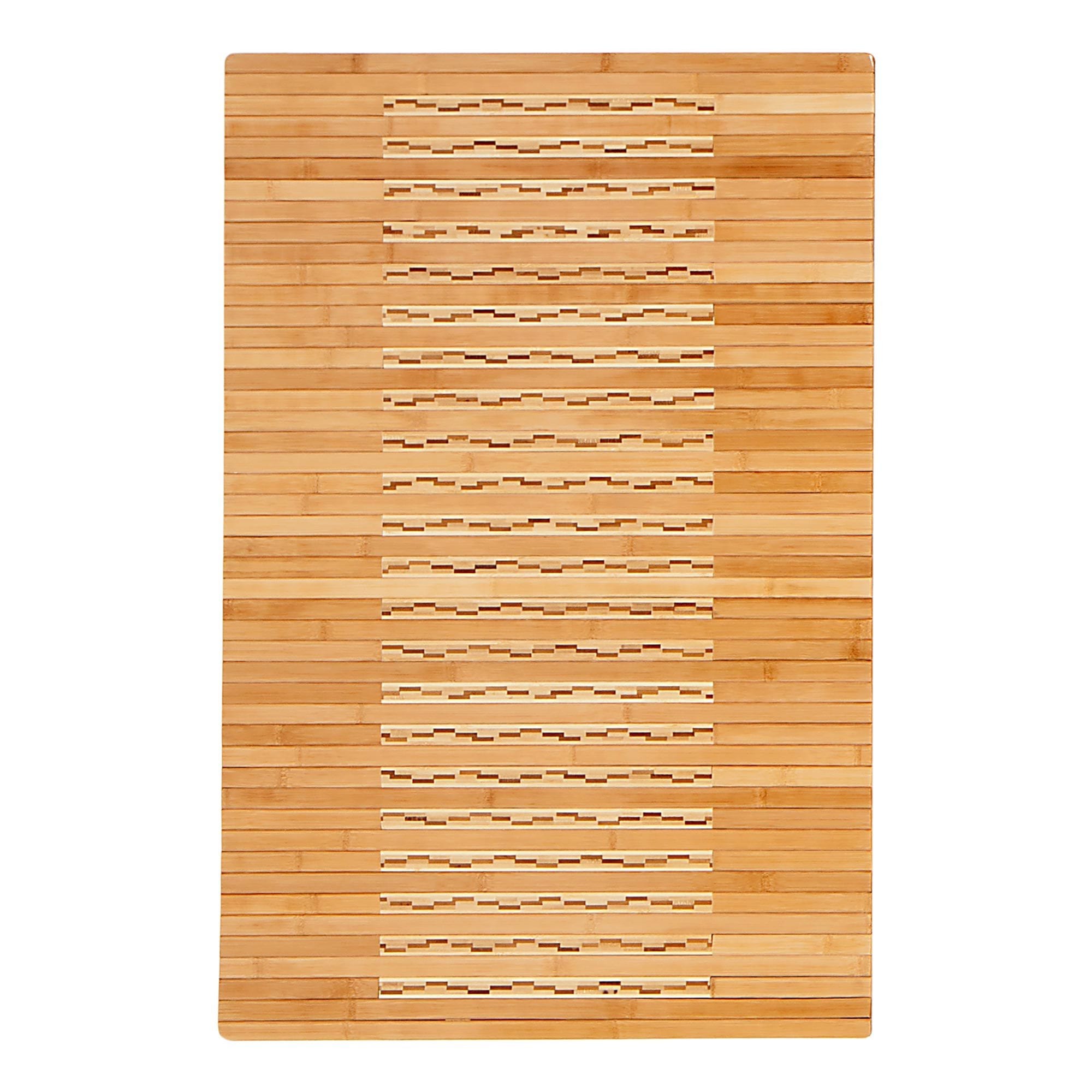 Bamboo Kitchen & Bath Mat Brown