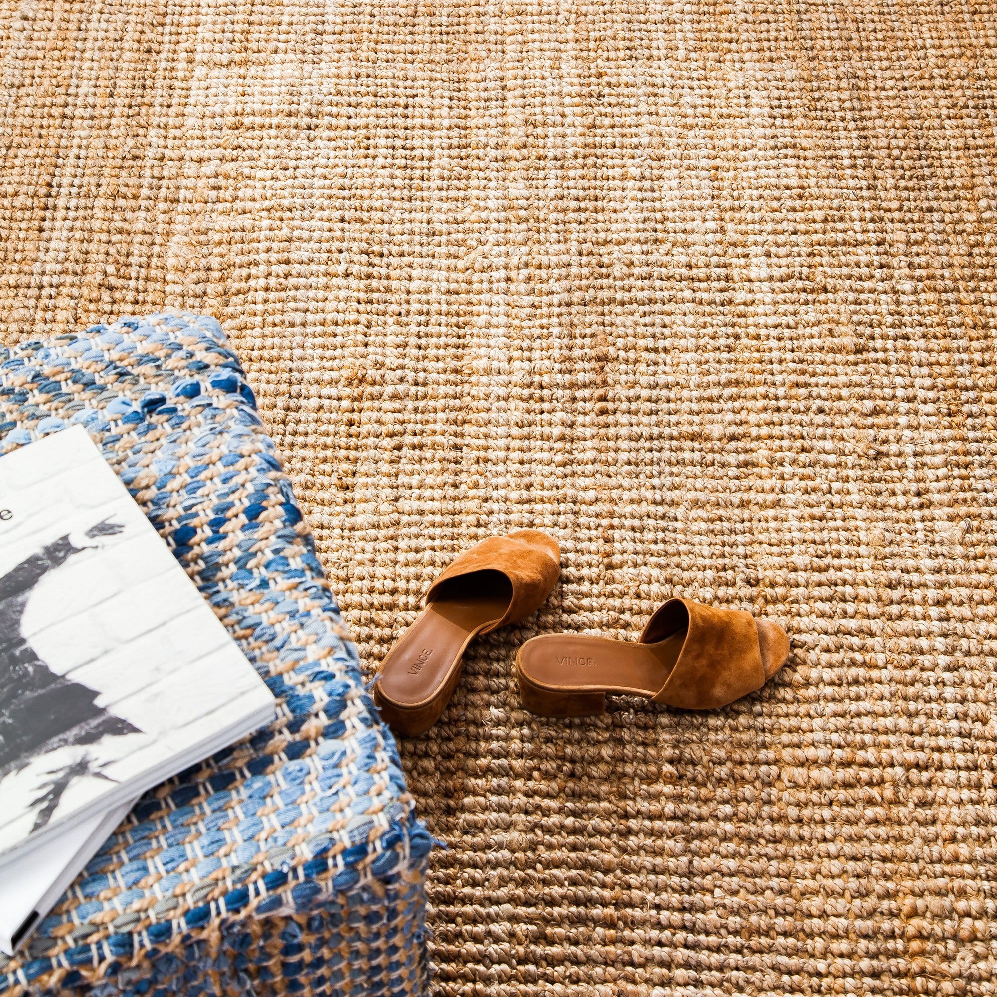 Andes Natural Tan Jute Area Rug