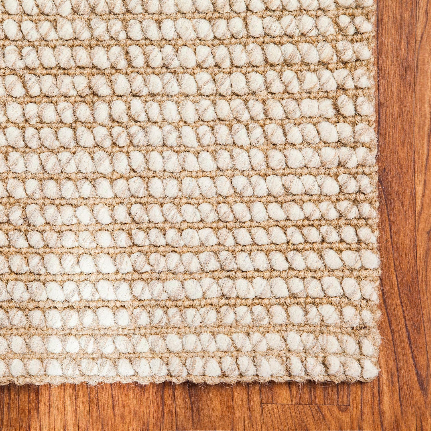 Zatar Gold Tan Beige Jute & Wool Area Rug Anji Mountain