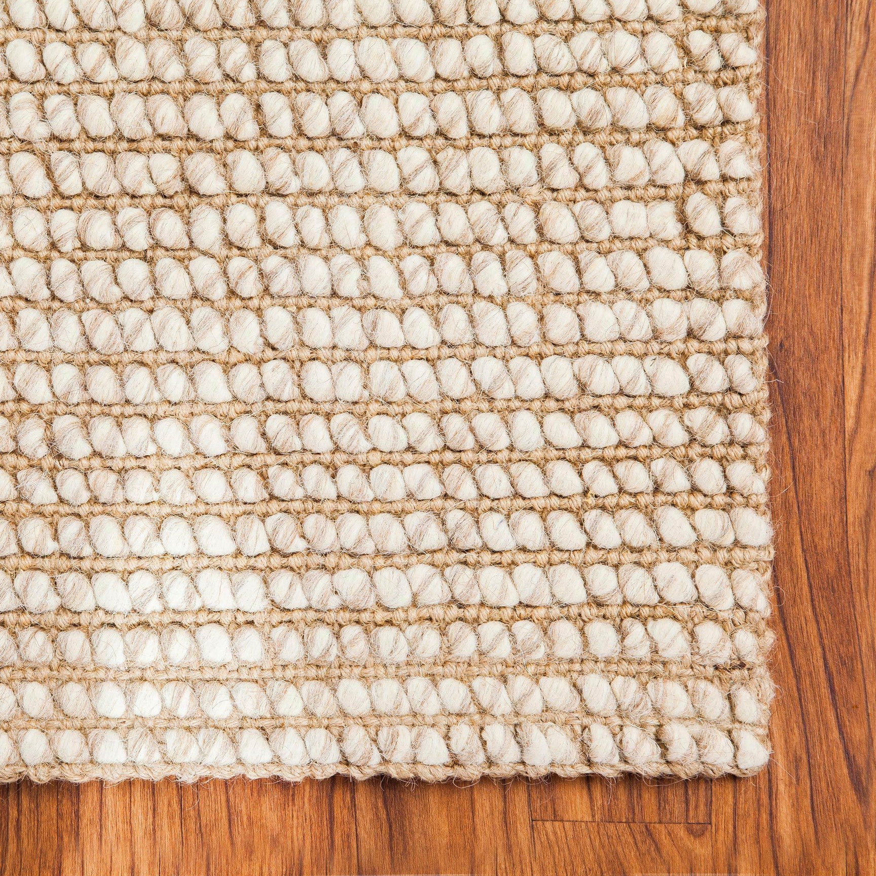 Zatar Gold Tan Beige Jute & Wool Area Rug Anji Mountain