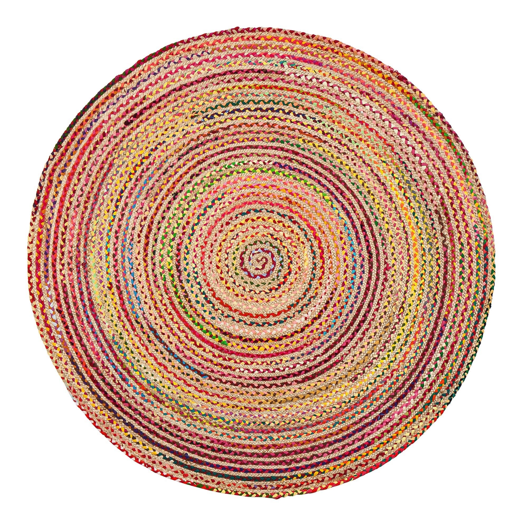 Merida Multi Jute Cotton Area Rug – Anji Mountain